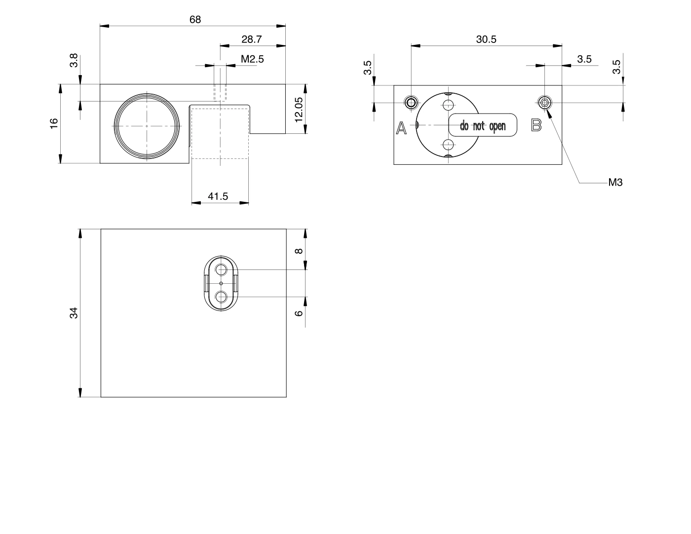 MCP1503MW 尺寸圖