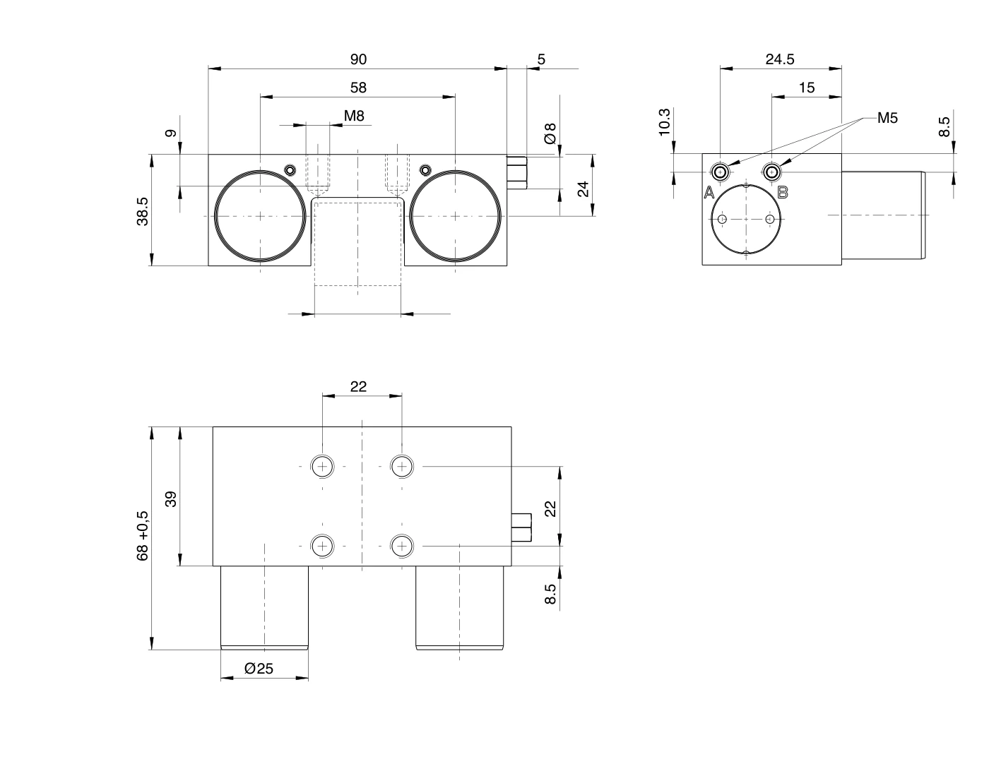 MKS3003BM-LP 尺寸圖