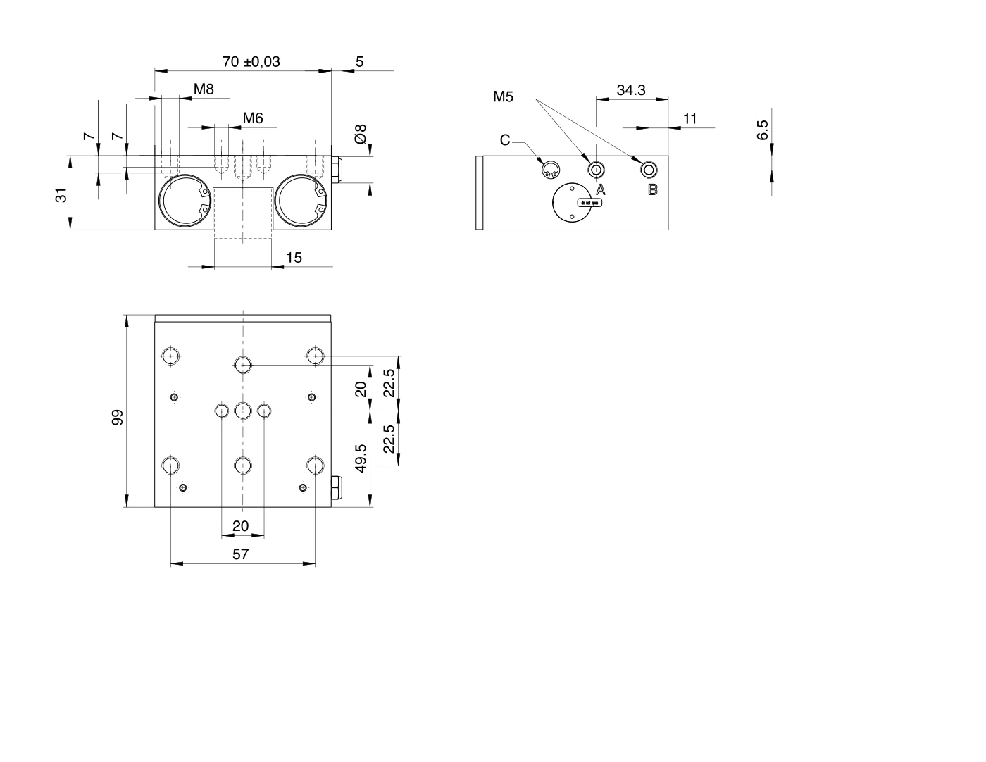 UBPS2503AS1 尺寸圖