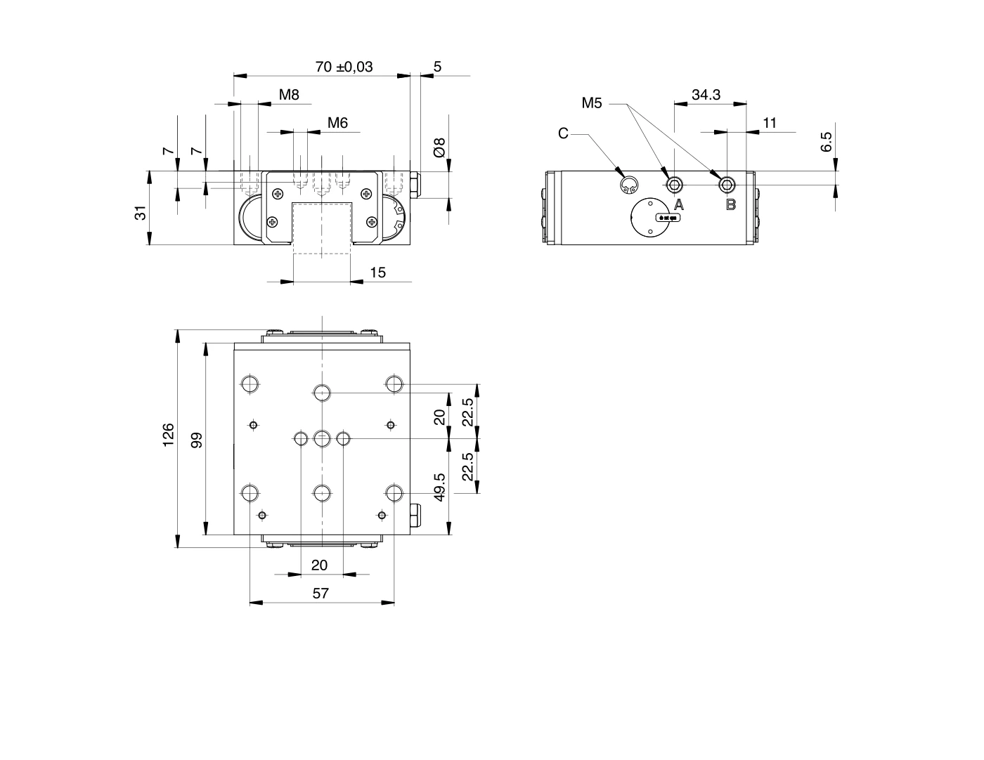 UBPS2503AS1A-LP 尺寸圖