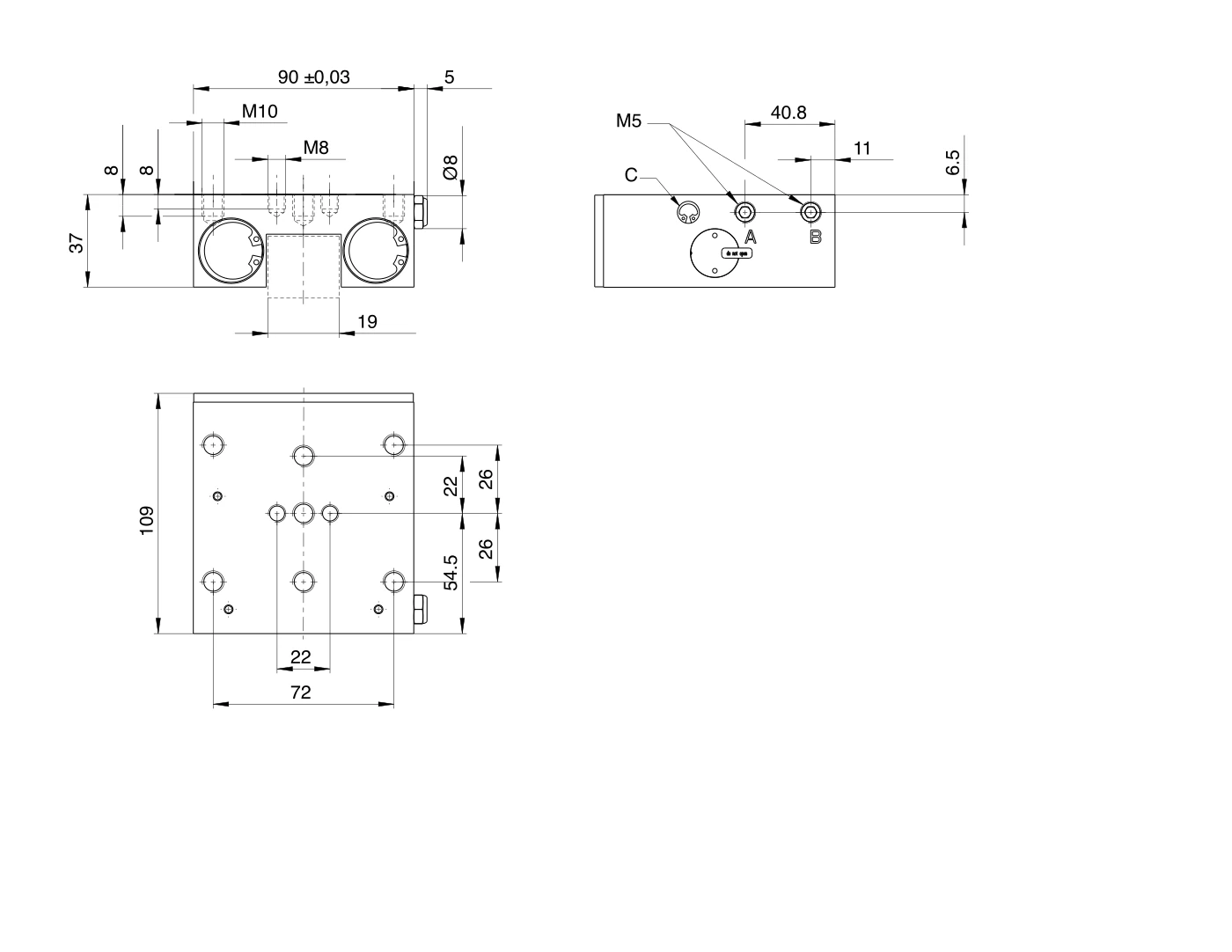 UBPS3003AS1 尺寸圖