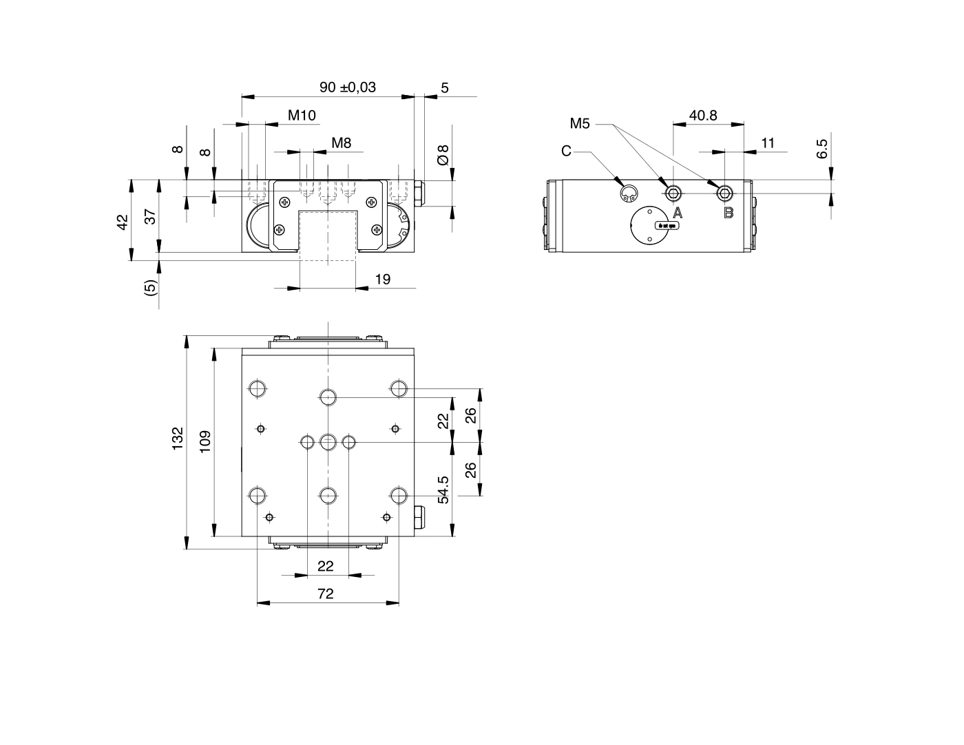 UBPS3003AS1A-LP 尺寸圖