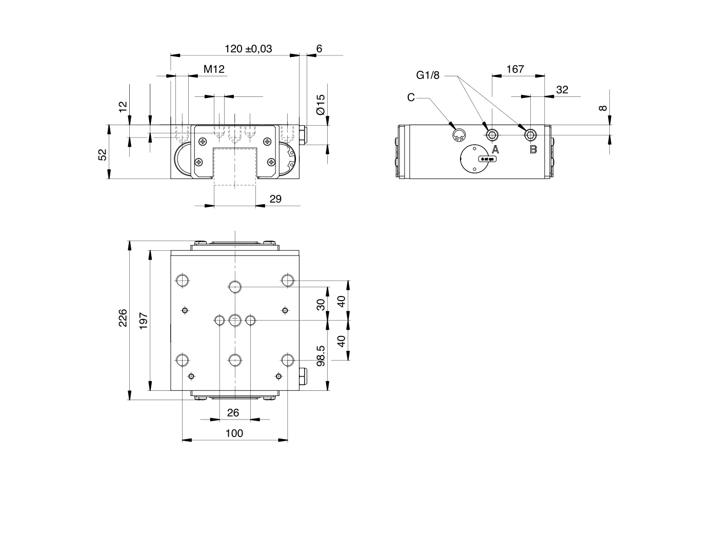 UBPS4503AS1LA-LP 尺寸圖