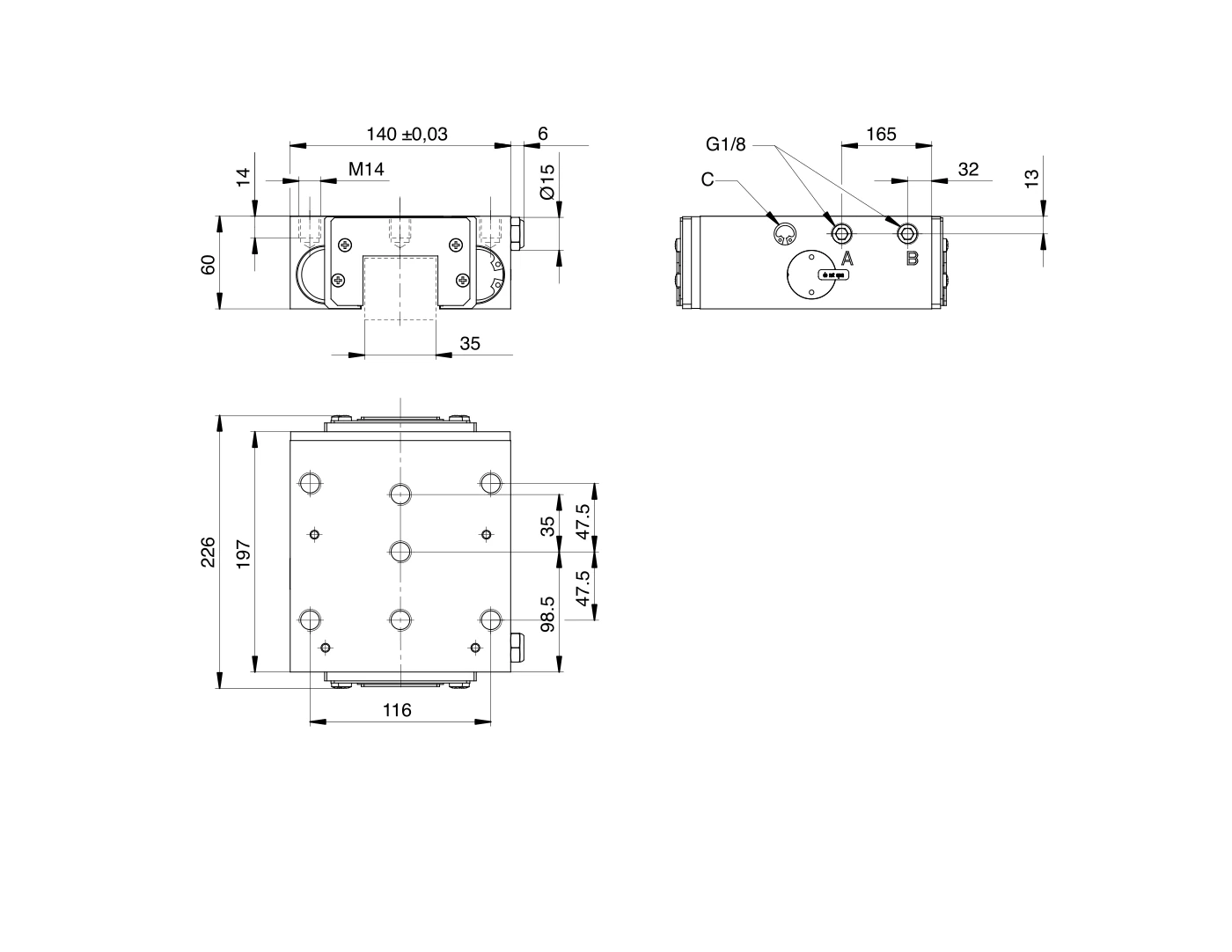 UBPS5503AS1LA-LP 尺寸圖